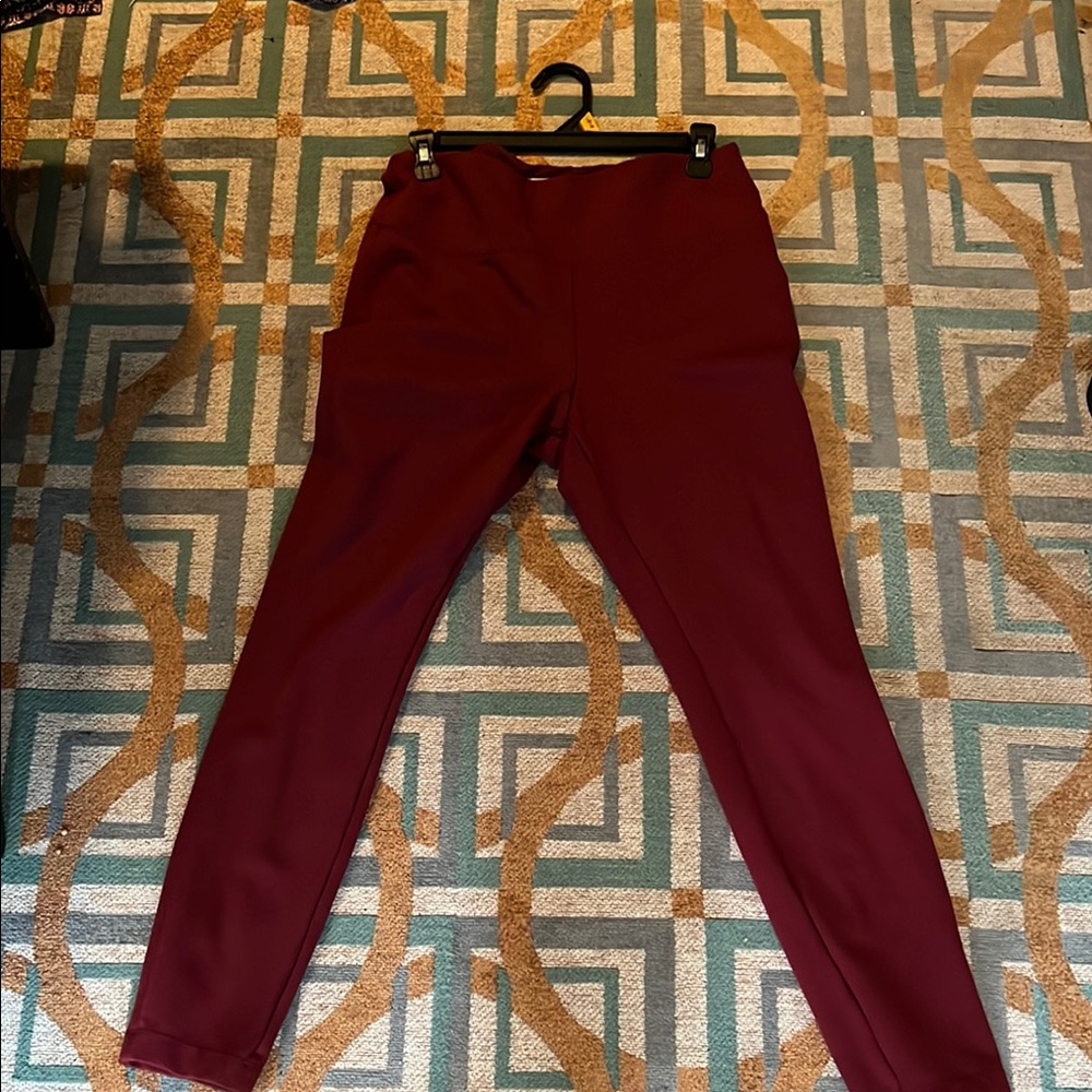 Matilda Jane Deep Red Leggings